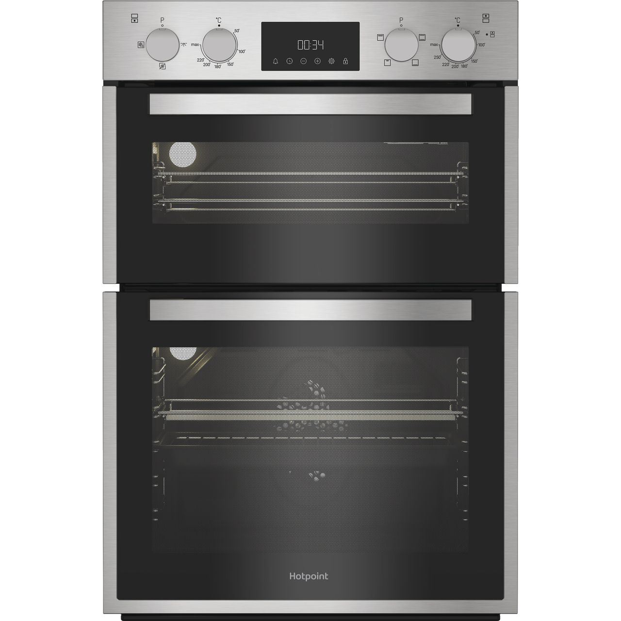 Hotpoint DIH 10D IX Built In Electric Double Oven - Stainless Steel - A/A Rated