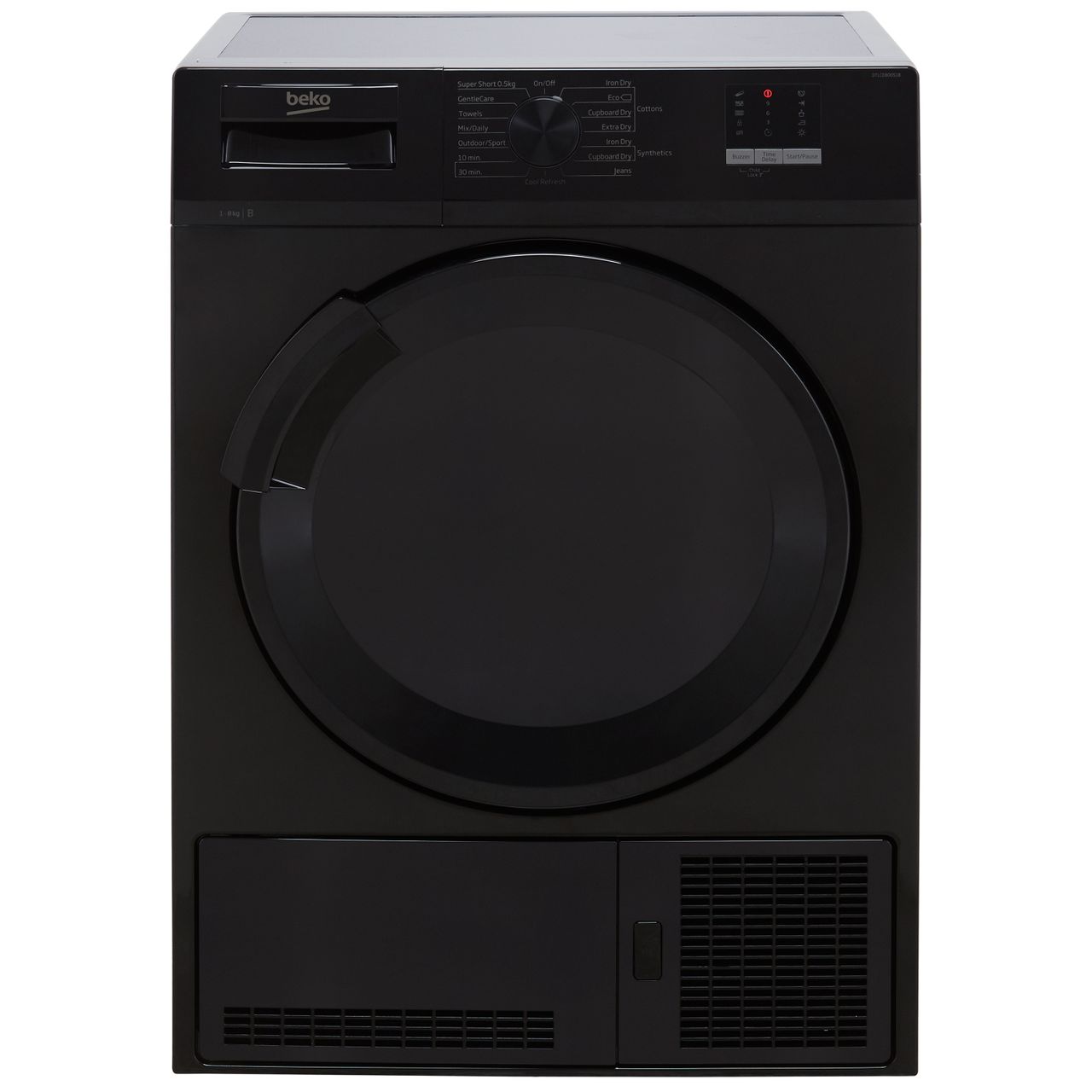 Beko DTLCE80051B 8Kg Condenser Tumble Dryer - Black