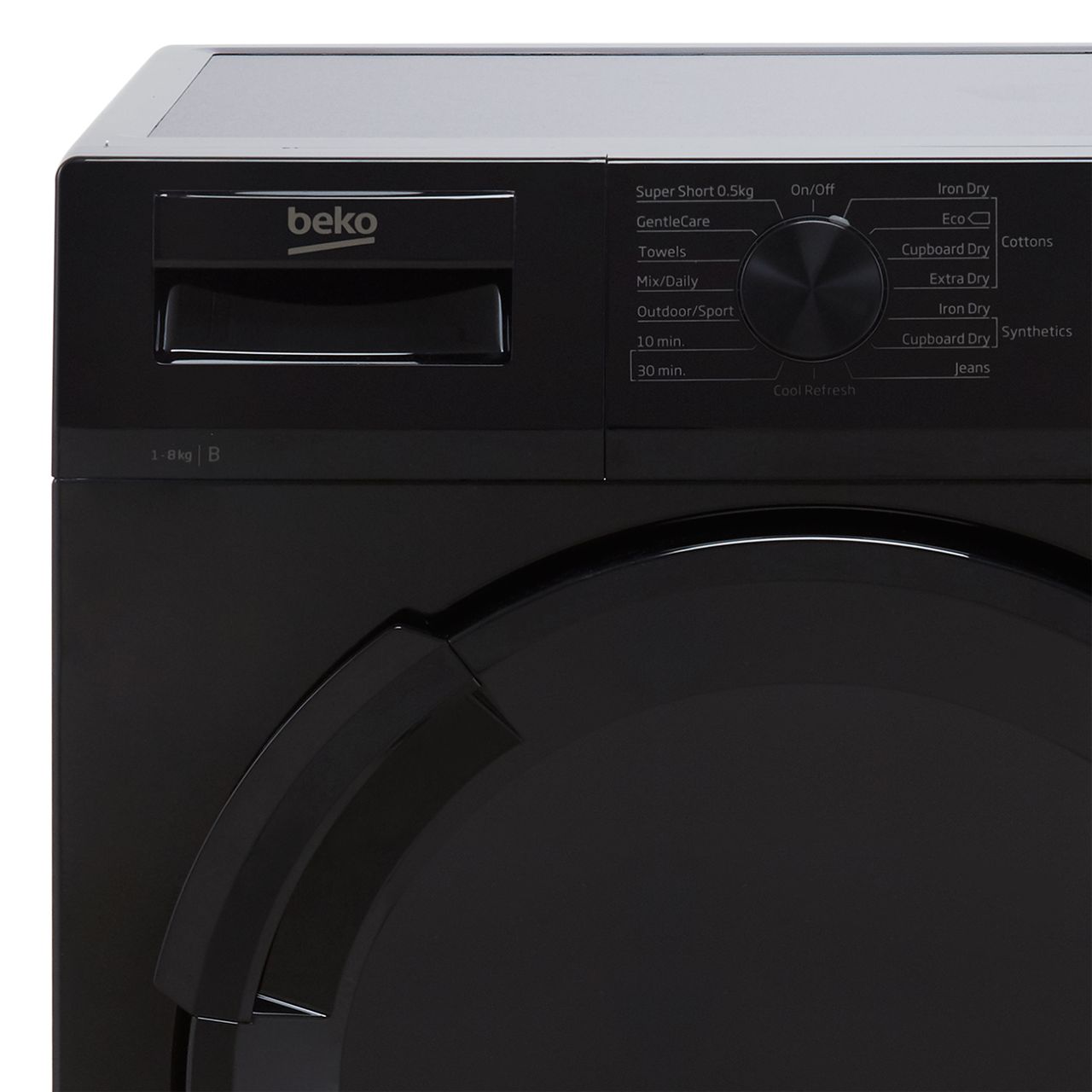 Beko DTLCE80051B 8Kg Condenser Tumble Dryer - Black - Image 2