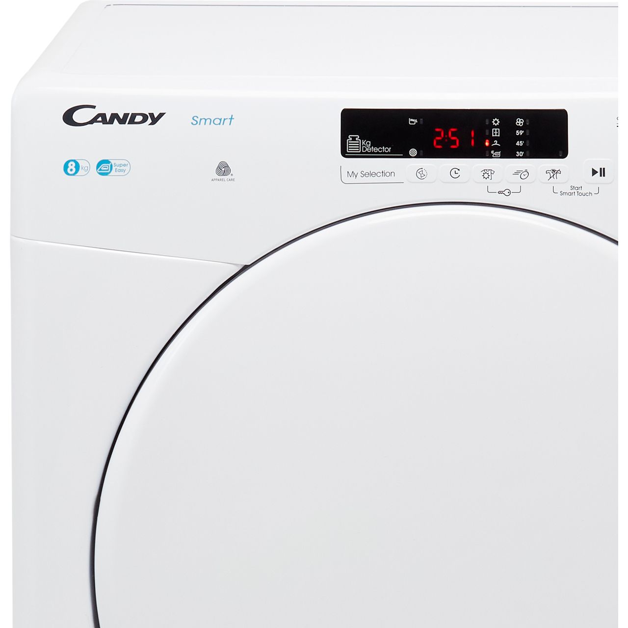 Candy CSEC8DF 8Kg Condenser Tumble Dryer - White - Image 3