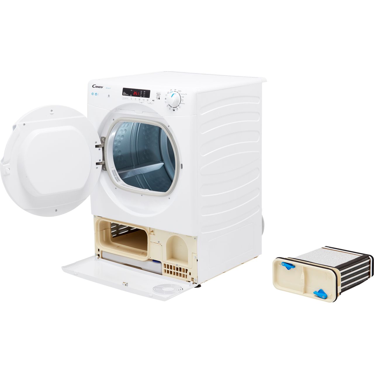 Candy CSEC8DF 8Kg Condenser Tumble Dryer - White - Image 2