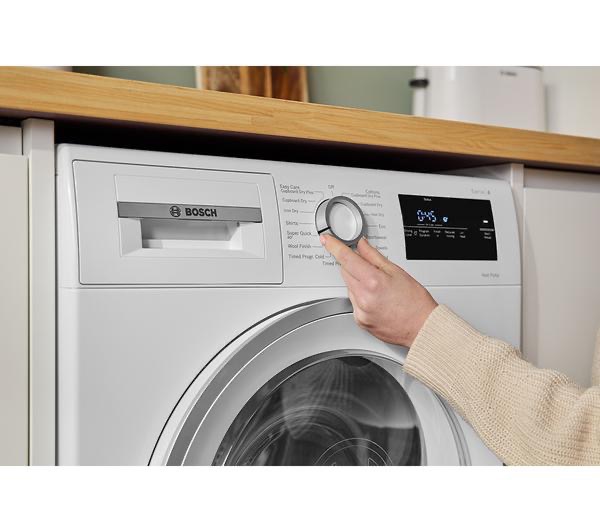 BOSCH Series 4 WTH85226GB 8 kg Heat Pump Tumble Dryer - White - Image 3