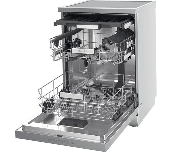 HOTPOINT Maxi Space H7F HP43 X UK Full-size Dishwasher - Silver - Image 2