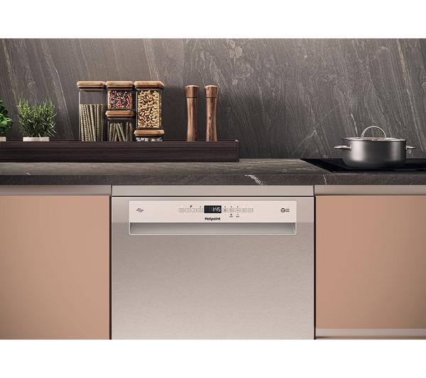HOTPOINT Maxi Space H7F HP43 X UK Full-size Dishwasher - Silver - Image 3